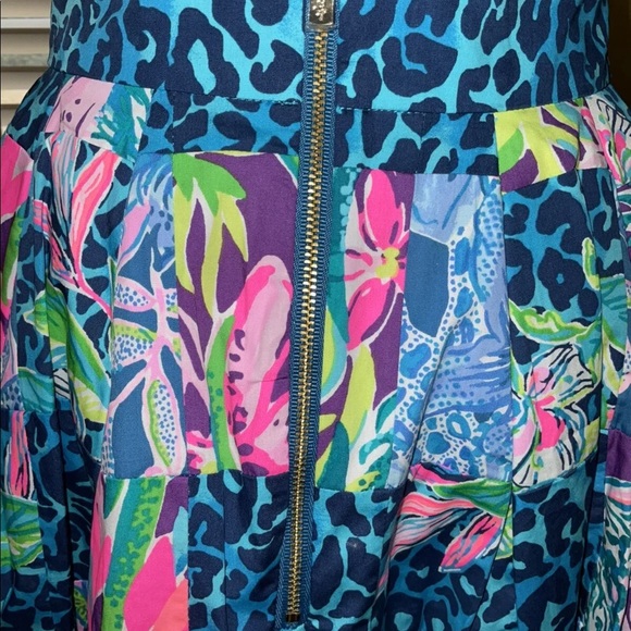 Lilly Pulitzer NWT Bryant Skirt Pop Up Lilly's Party Patch Size 2,14,16 - Picture 3 of 13